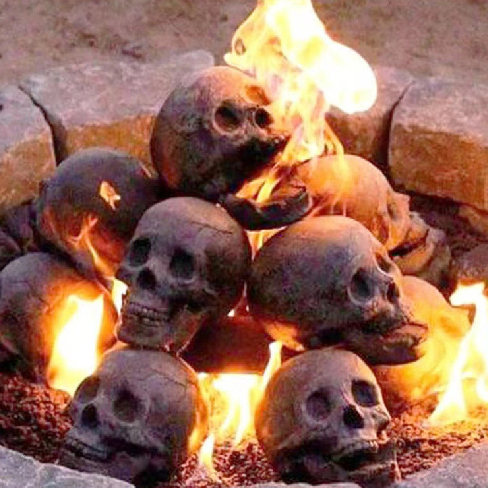 Skull Halloween Barbecue Fire Ornament Design Decoration - Outdoor Chilling