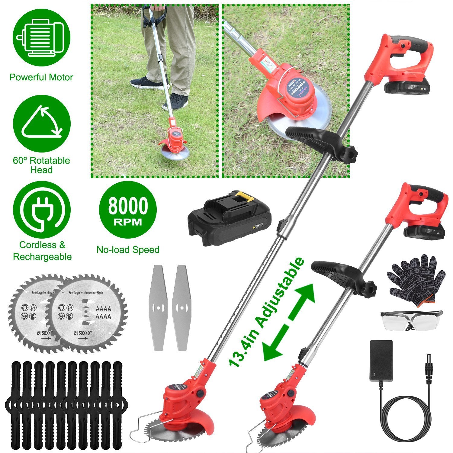 Adjustable Telescopic Weed Trimmer - Outdoor Chilling