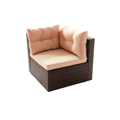 Patio Furniture Set PE Rattan Sectional Garden Furniture Corner Sofa Set - Outdoor Chilling