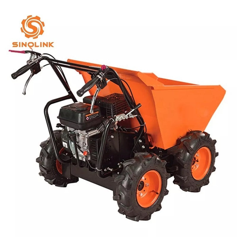 1100LBS Capacity Mini Wheel Dumper 6.5HP Wheelbarrow Cart - Outdoor Chilling