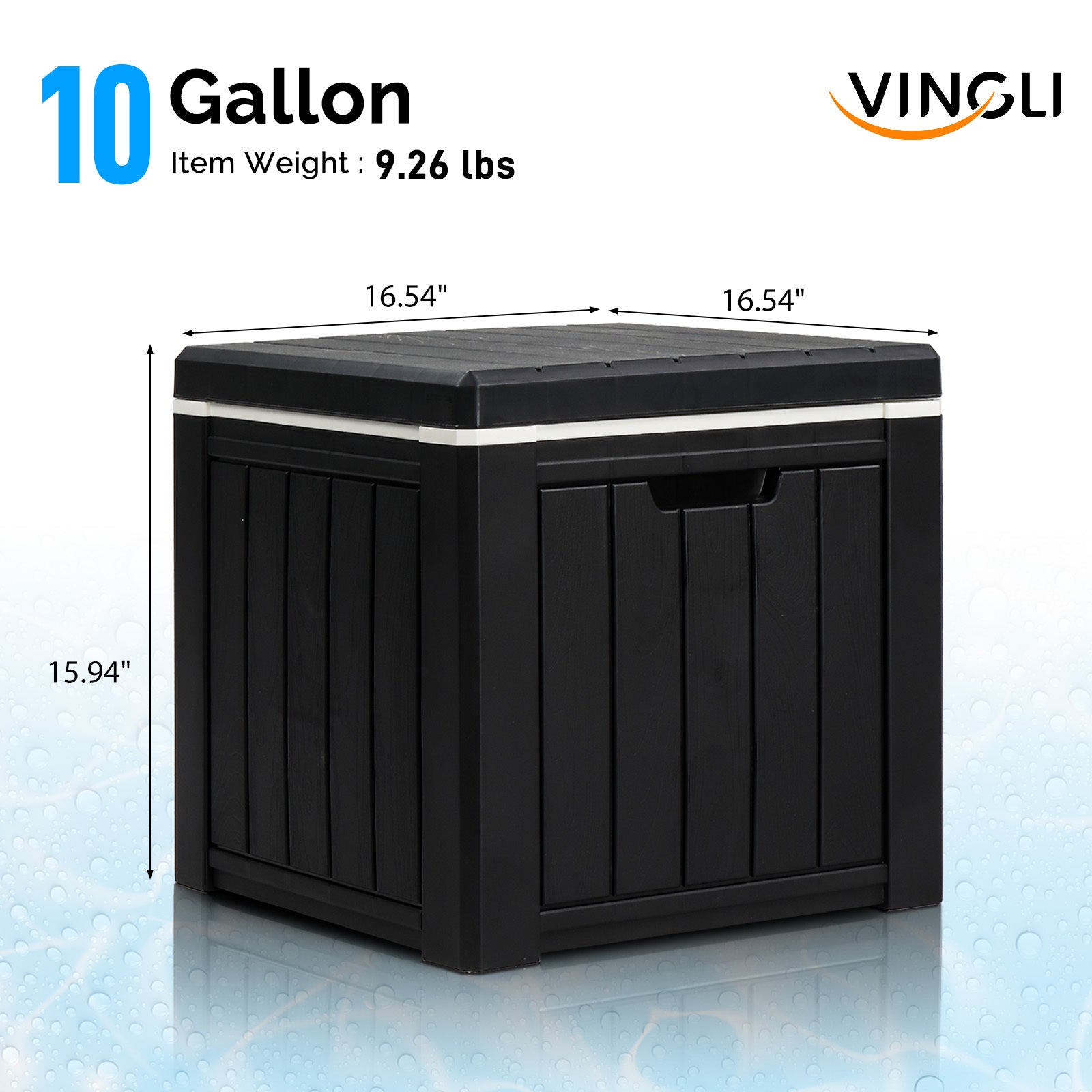 10 Gallon Cooler Side Table, Multi-purpose Ice Cooler Outdoor Cocktail Side Table For Camping, Picnic, Beach, Pool, Party - Outdoor Chilling