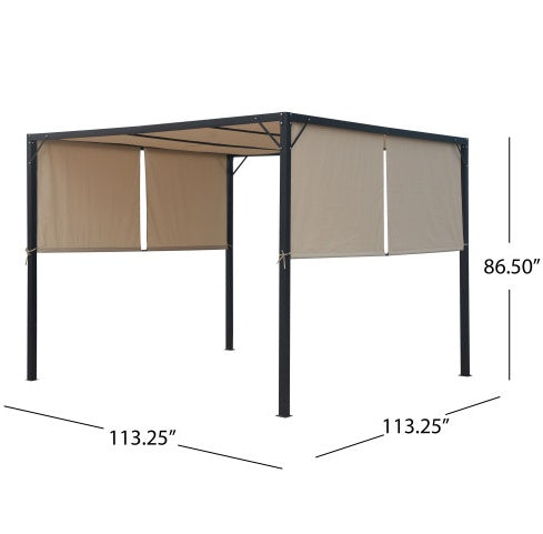WESTRAY STEEL 9.5 X 9.5 FT. GAZEBO - Outdoor Chilling