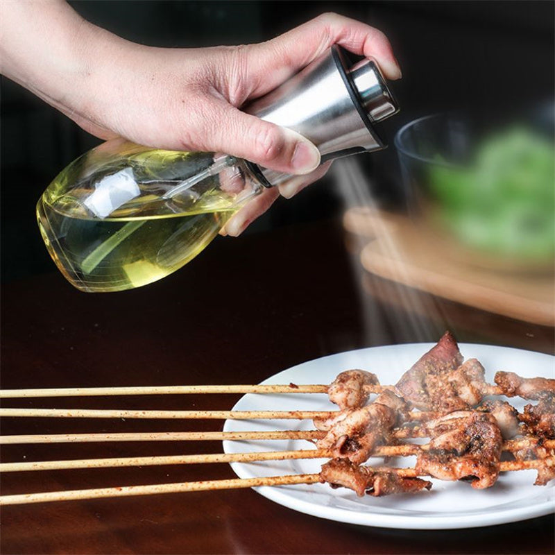 Stainless Steel Push-type Barbecue Spray Bottle - Outdoor Chilling