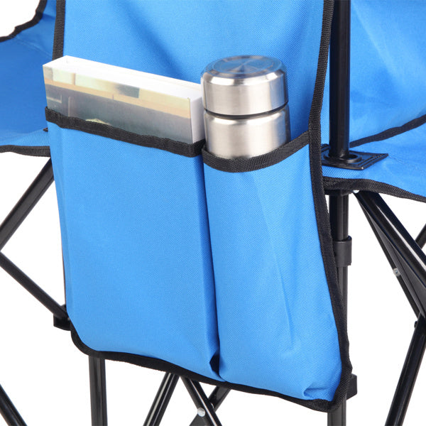 Outdoor Beach Fishing Chair With Umbrella In Blue - Outdoor Chilling