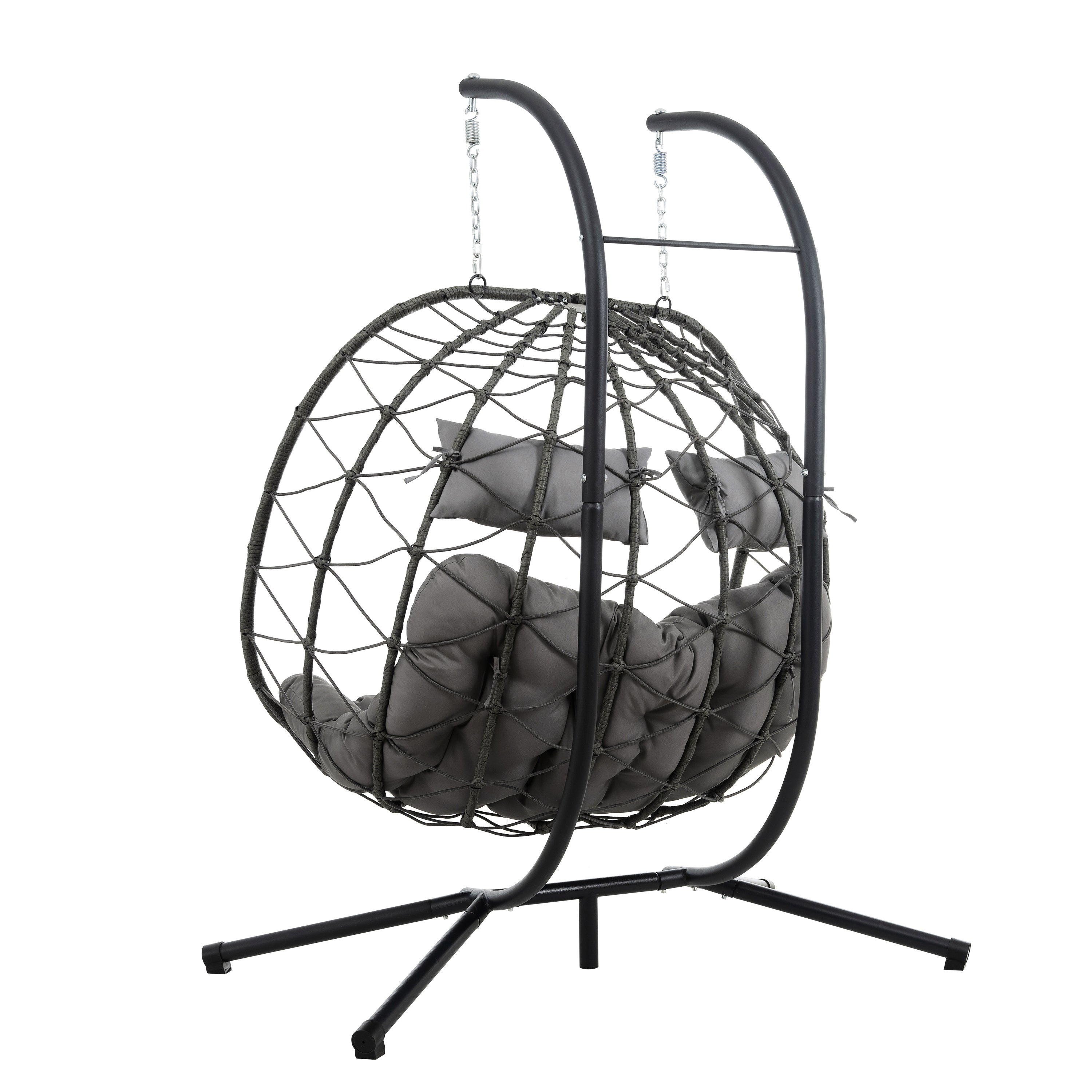 Two Person Hanging Egg Chair - Outdoor Chilling