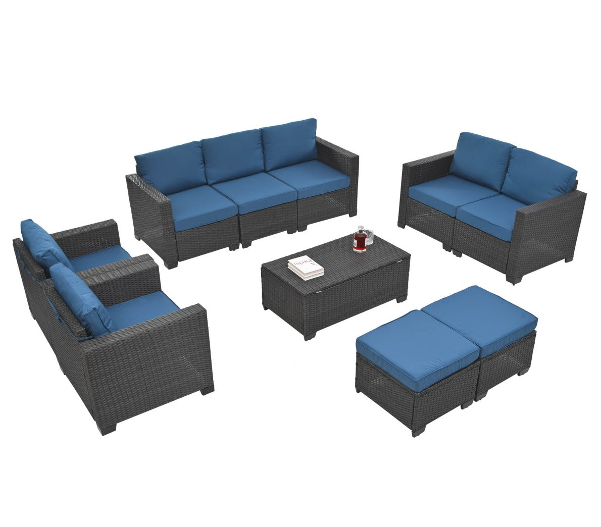 10 Piece Patio Furniture Set - Outdoor Chilling