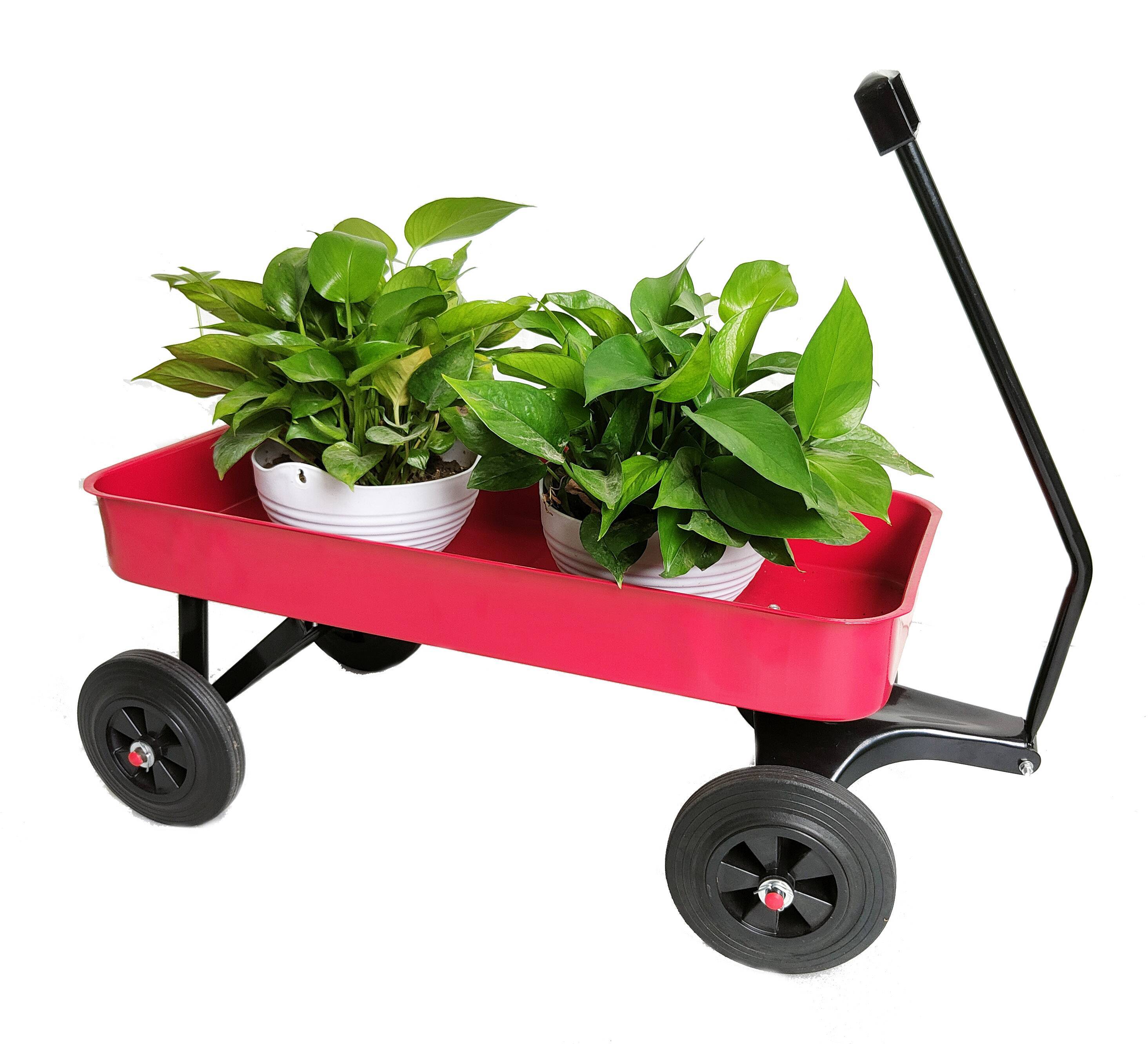Garden Cart Railing All Terrain Cargo Wagon 280lbs Weight Capacity - Outdoor Chilling