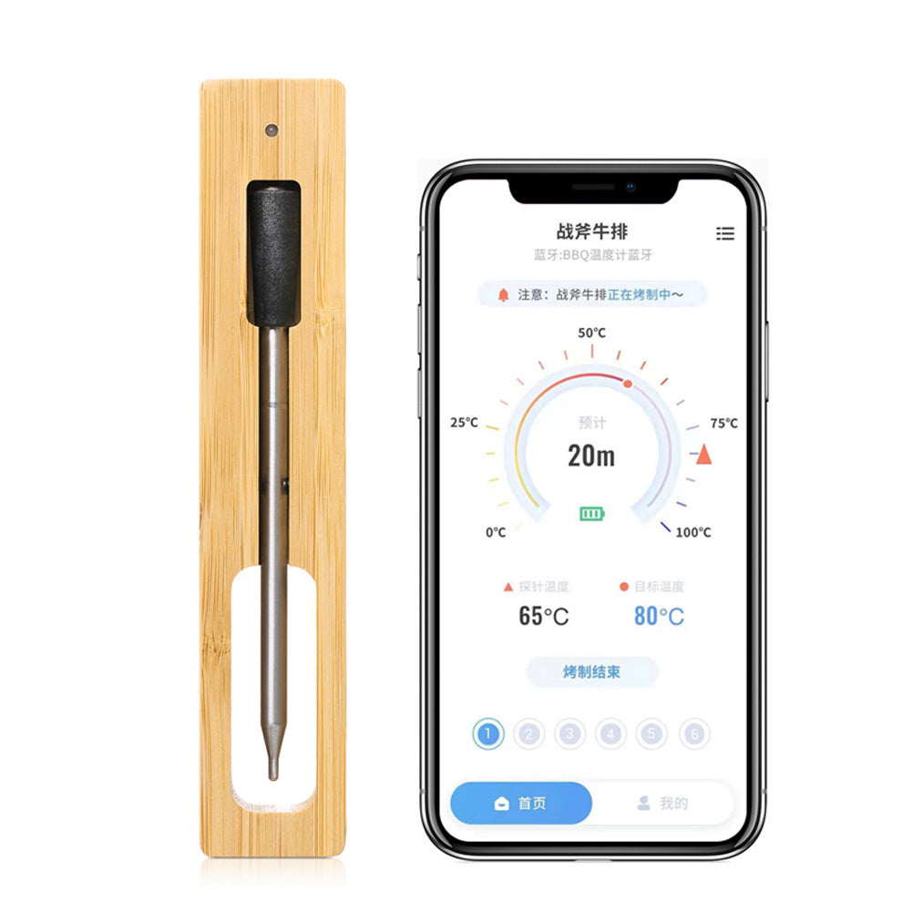 Wireless Bluetooth Barbecue Kitchen Food Thermometer - Outdoor Chilling