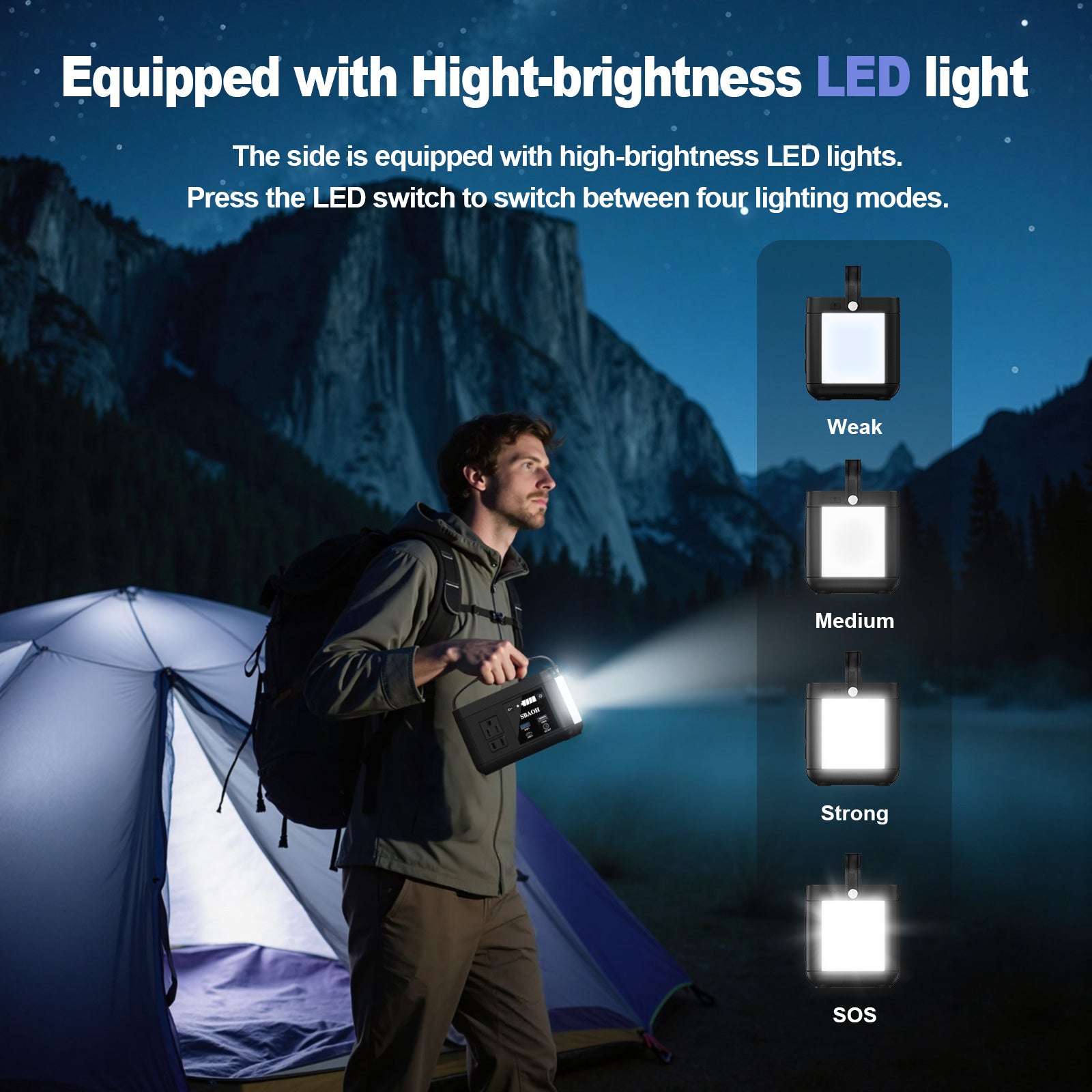 Portable Power Station P86,88.8Wh LiFePo4 Battery, with 120W AC Outputs, Solar Generator For Travel And Camping - Outdoor Chilling