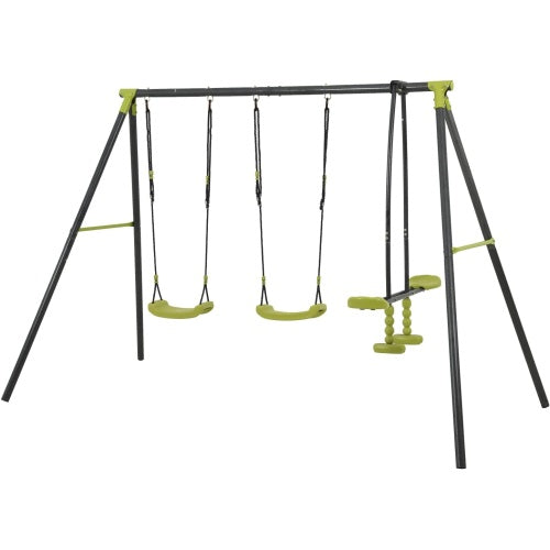 Outdoor Playground With Three Swings - Outdoor Chilling