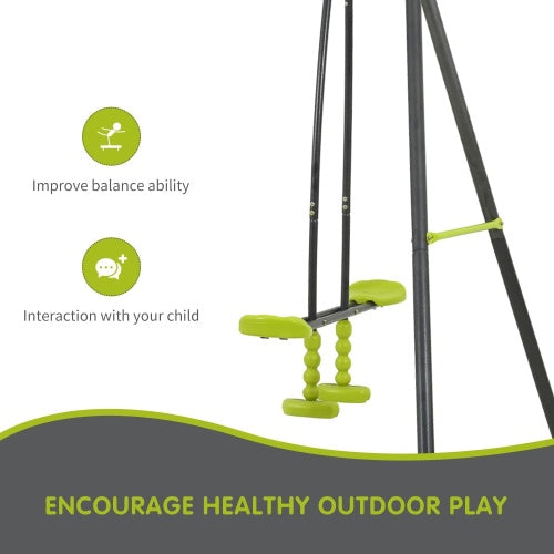 Outdoor Playground With Three Swings - Outdoor Chilling