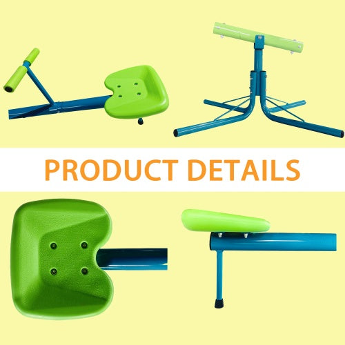 Upgraded Seesaw, Swivel 360 Degree Toddler Sitting And Rotating Seesaw, Outdoor Play Equipment For Kids In Backyard Playground - Outdoor Chilling