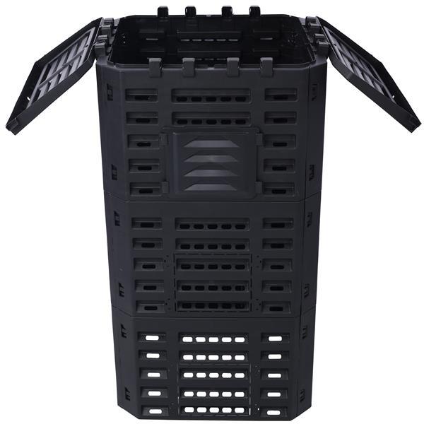Garden Compost Bin Made From Recycled Plastic - 132 Gallons - Outdoor Chilling