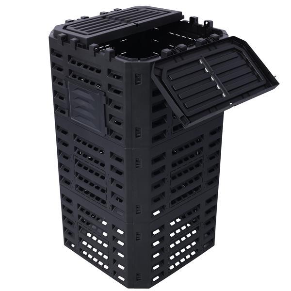 Garden Compost Bin Made From Recycled Plastic - 132 Gallons - Outdoor Chilling