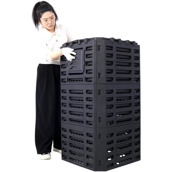 Garden Compost Bin Made From Recycled Plastic - 132 Gallons - Outdoor Chilling