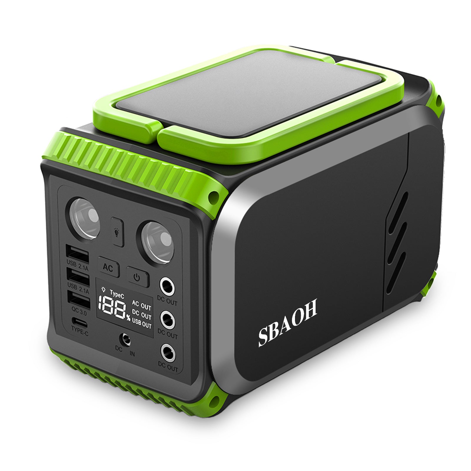 110V Camping Power Station,148Wh 200 W Solar Generator,40000mAh Emergency Power Supply Home Battery Backup For Camping - Outdoor Chilling