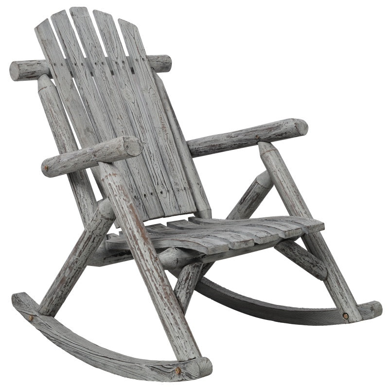 Wooden Porch Rocking Chair, Durable Wooden Porch Rocking Chair, Cedar Rocking Chair. - Outdoor Chilling