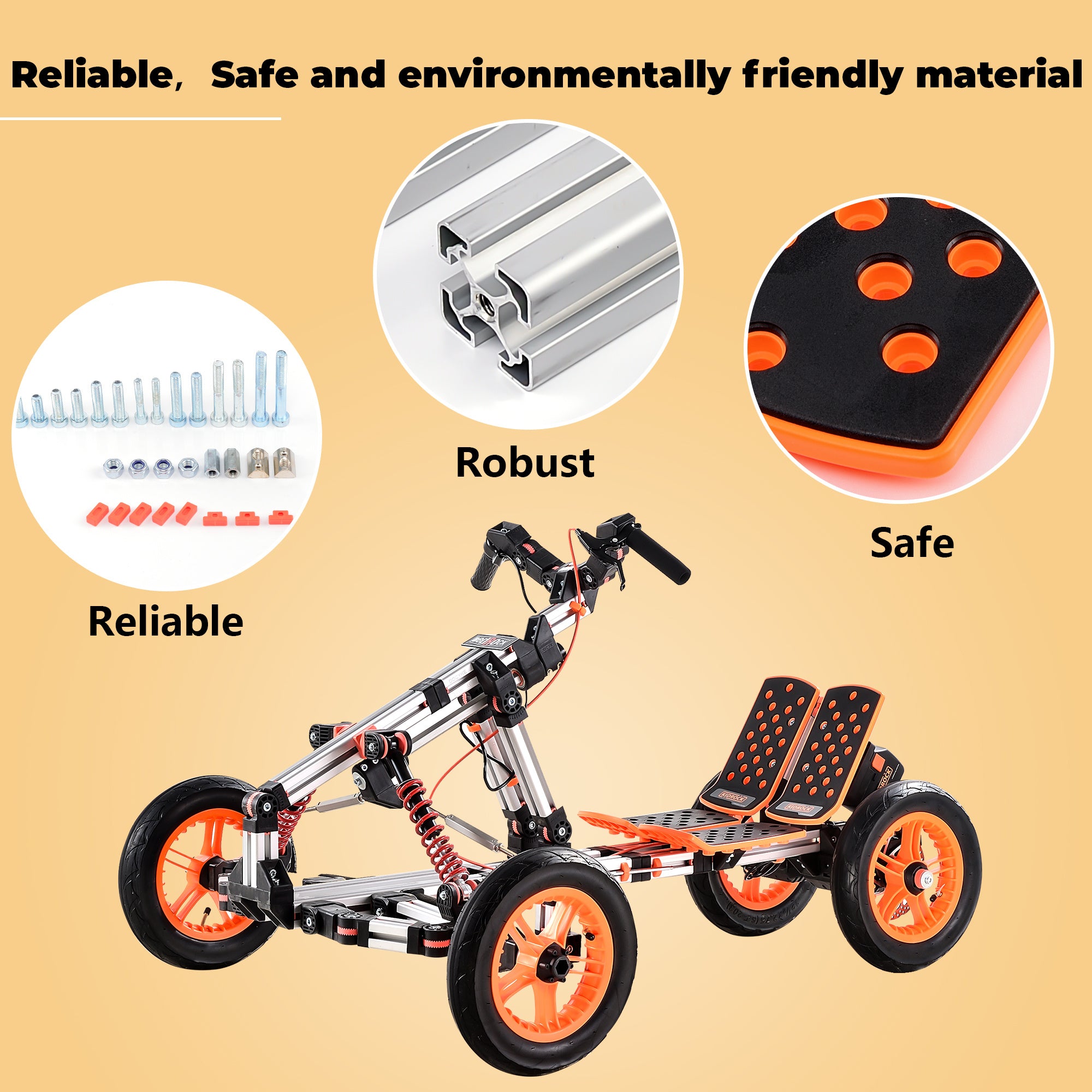 High Strength Material Electric Innovative Go Kart - Outdoor Chilling