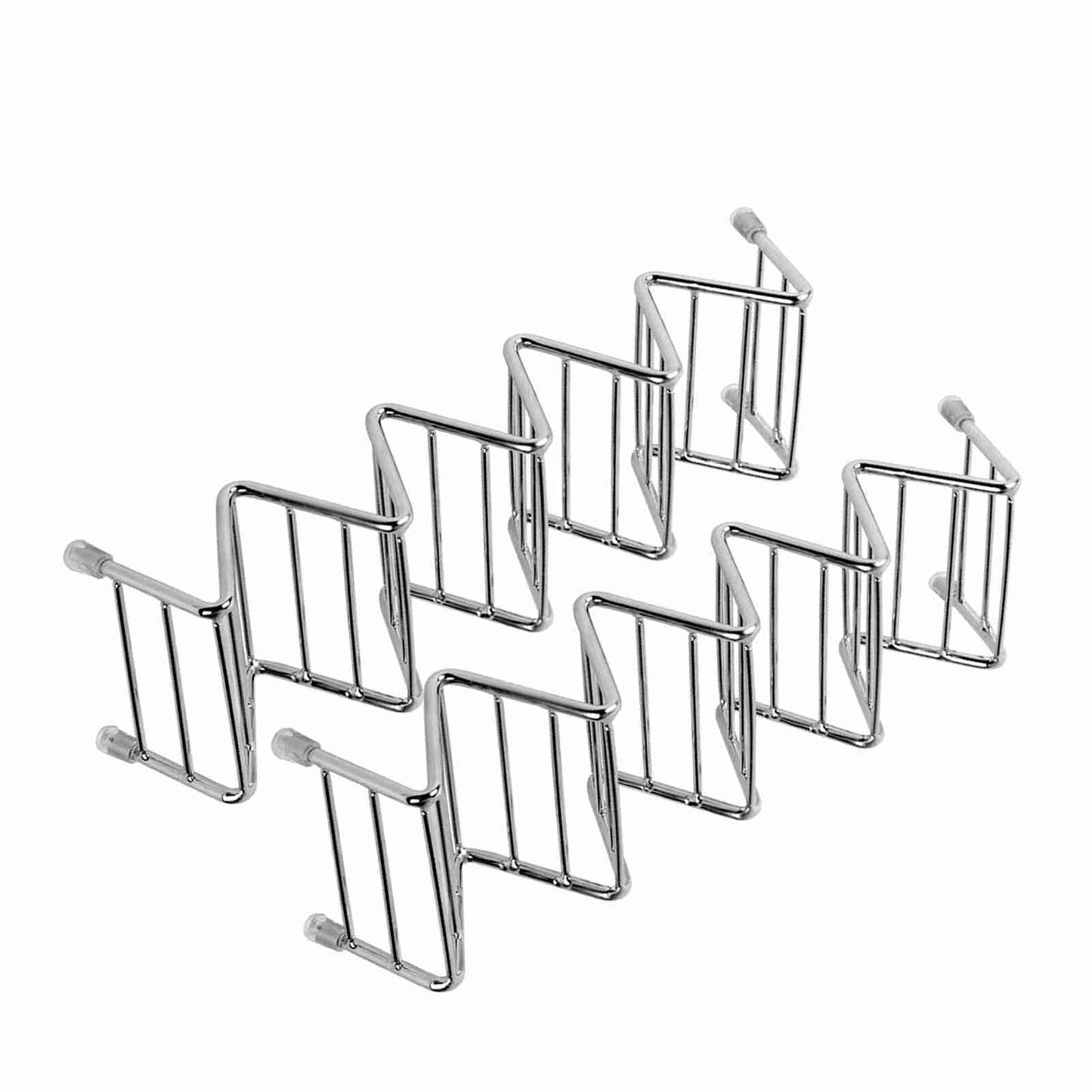 Taco Holder Set of 2, Premium Stainless Steel Taco Stand Rack for Kids Hard or Soft Shell Tacos - Outdoor Chilling