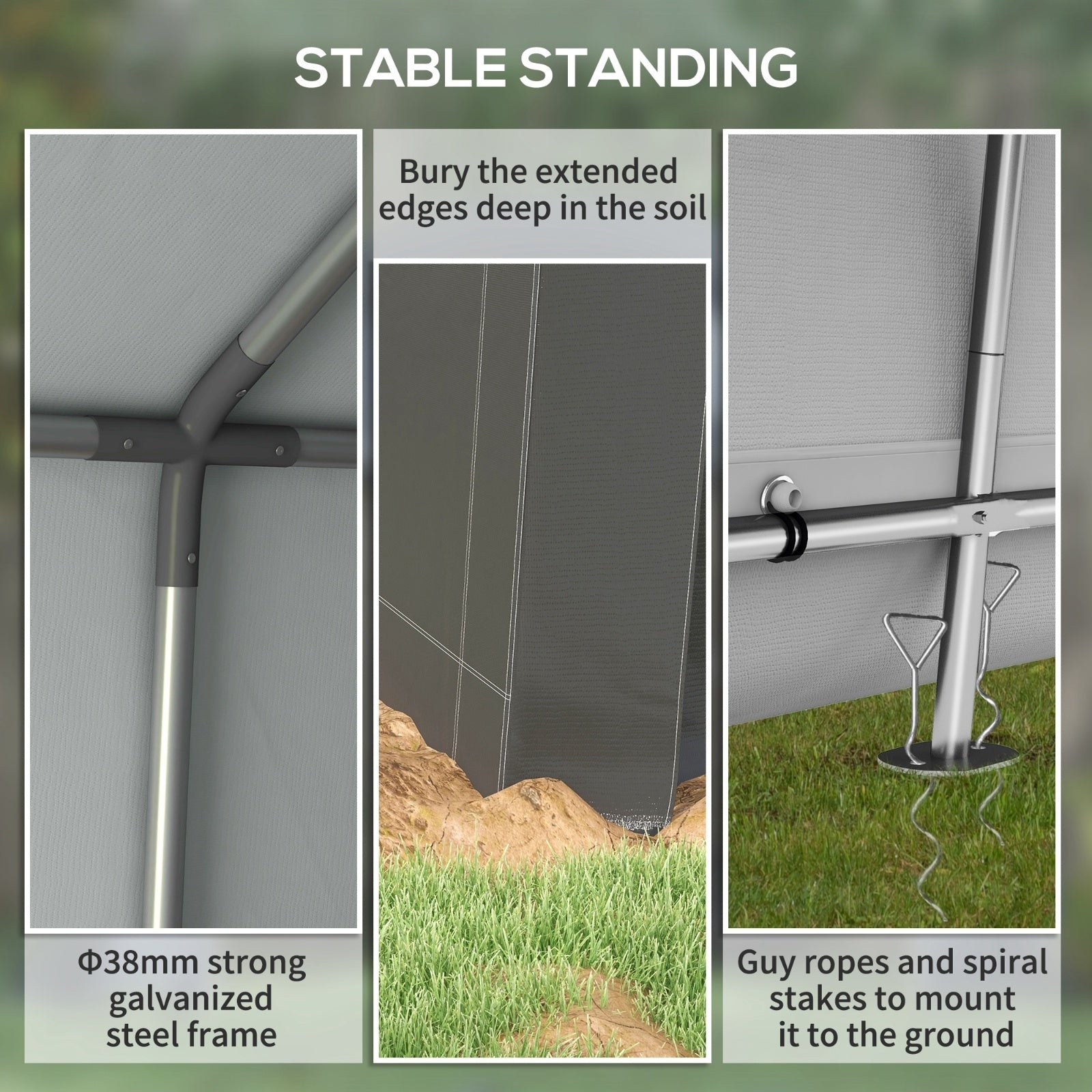 Outsunny 7' X 12' Garden Storage Tent, Heavy Duty Outdoor Shed, Waterproof Portable Shed Storage She - Outdoor Chilling