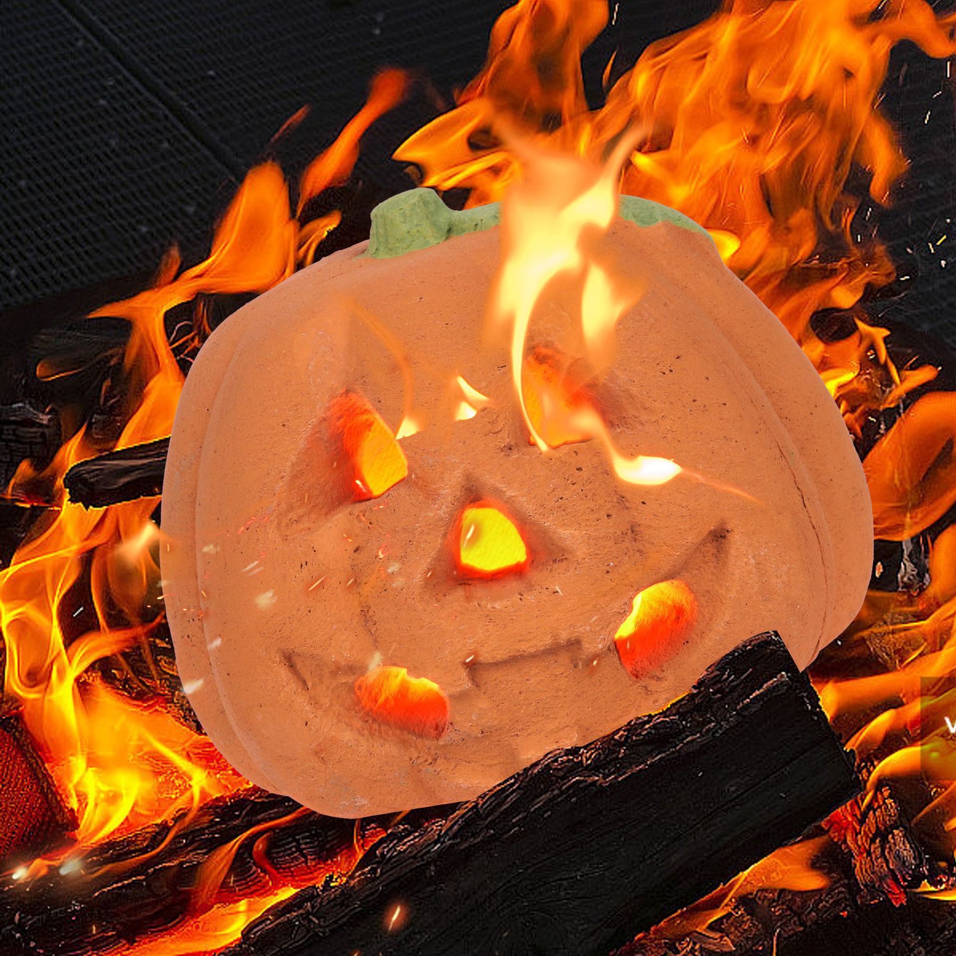 Ceramic Skull Stove Barbecue Party Horror Decoration Props