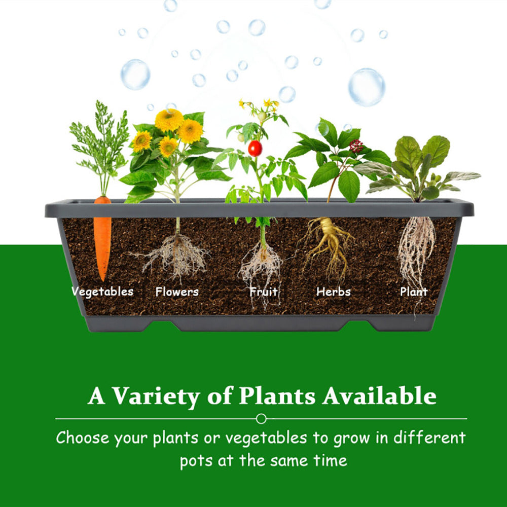 5-Tier Raised Garden Bed With Water Drainage For Flowers Vegetables - Outdoor Chilling
