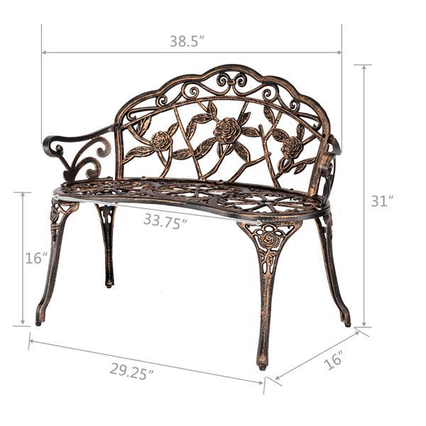 Cast Aluminum Outdoor Courtyard Decoration Park Leisure Rose Chair - Outdoor Chilling
