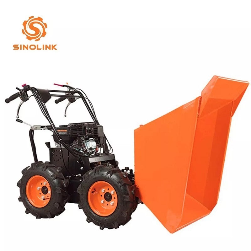 1100LBS Capacity Mini Wheel Dumper 6.5HP Wheelbarrow Cart - Outdoor Chilling