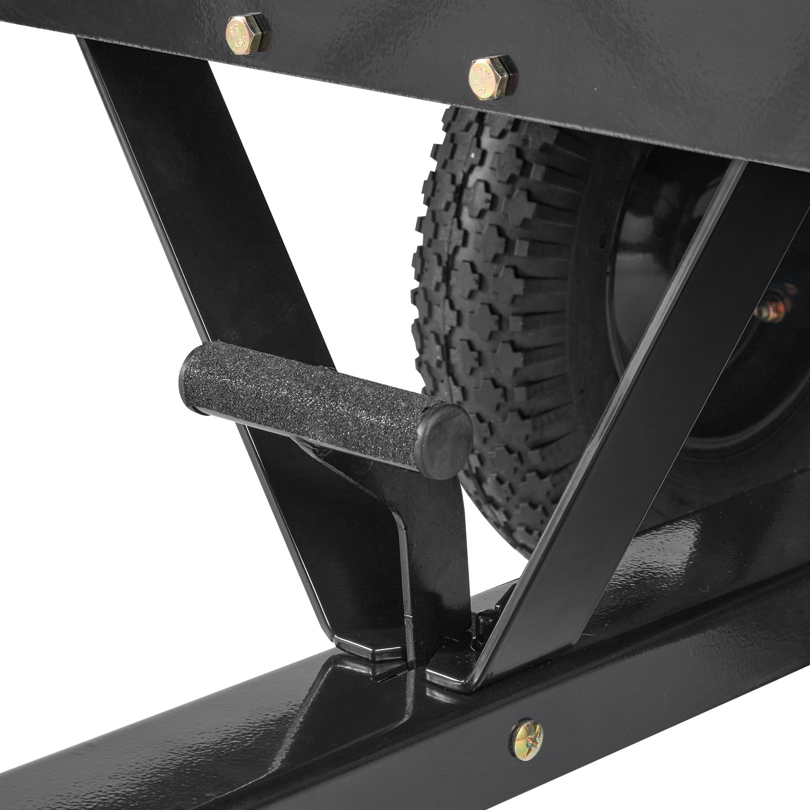 VEVOR Heavy Duty ATV Trailer Steel Dump Cart, 750-Pound 15 Cubic Feet, Garden Utility Trailer With Removable Sides For Riding Lawn Mower Tractor - Outdoor Chilling