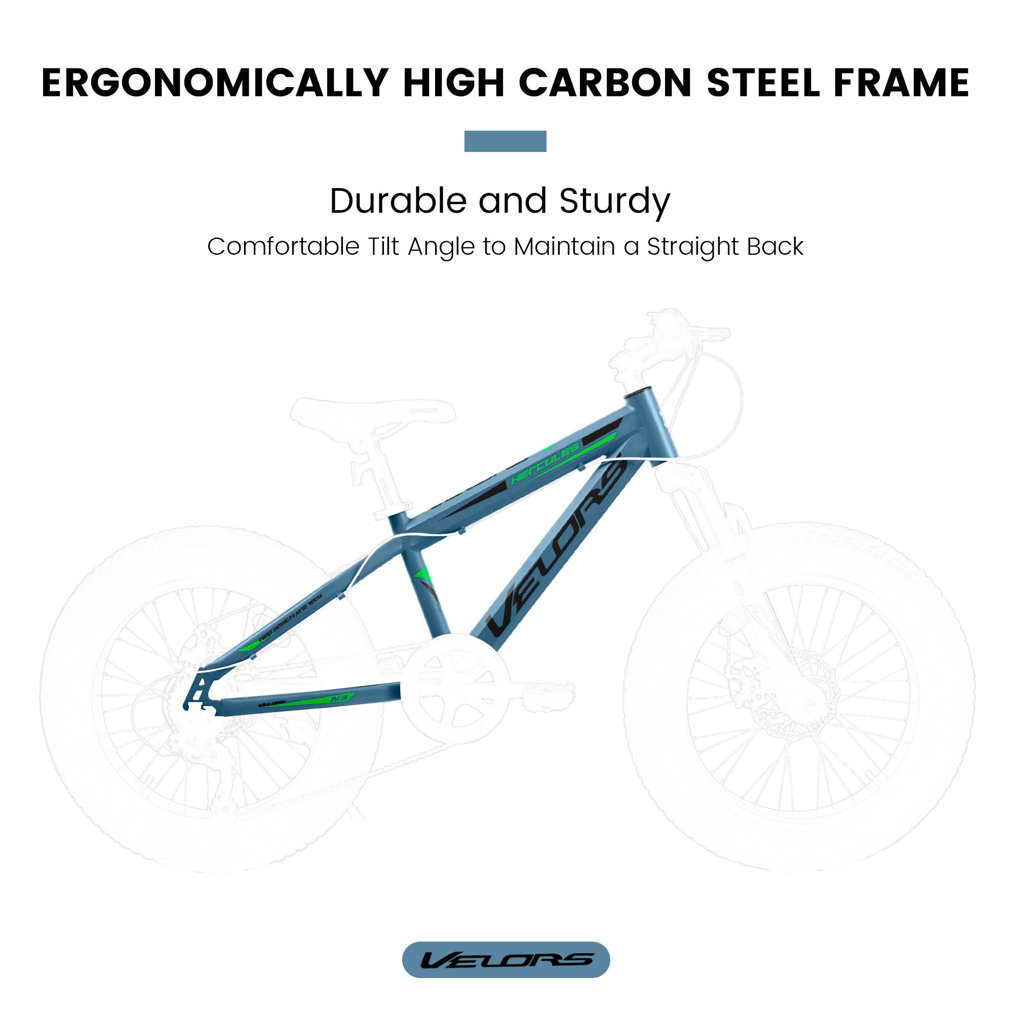 V20235 20 Inch Fat Tire Bike 7 Speed Mountain Bike, Dual Disc Brakes, High Carbon Steel Frame, Front Suspension, Mountain Buggy, City Commuter City Bike, Fat Tire Bike - Outdoor Chilling
