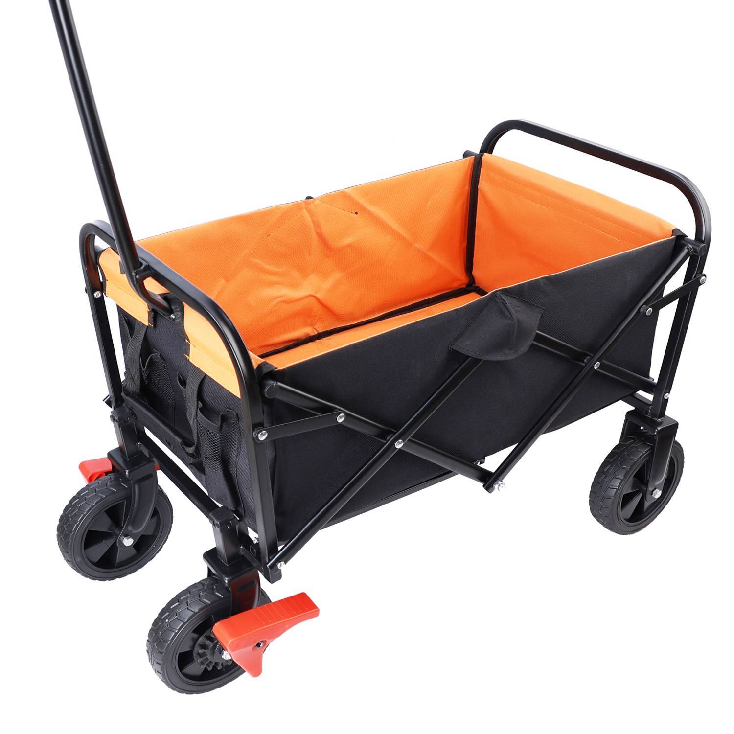 Mini Folding Wagon Garden Shopping Beach Cart - Outdoor Chilling