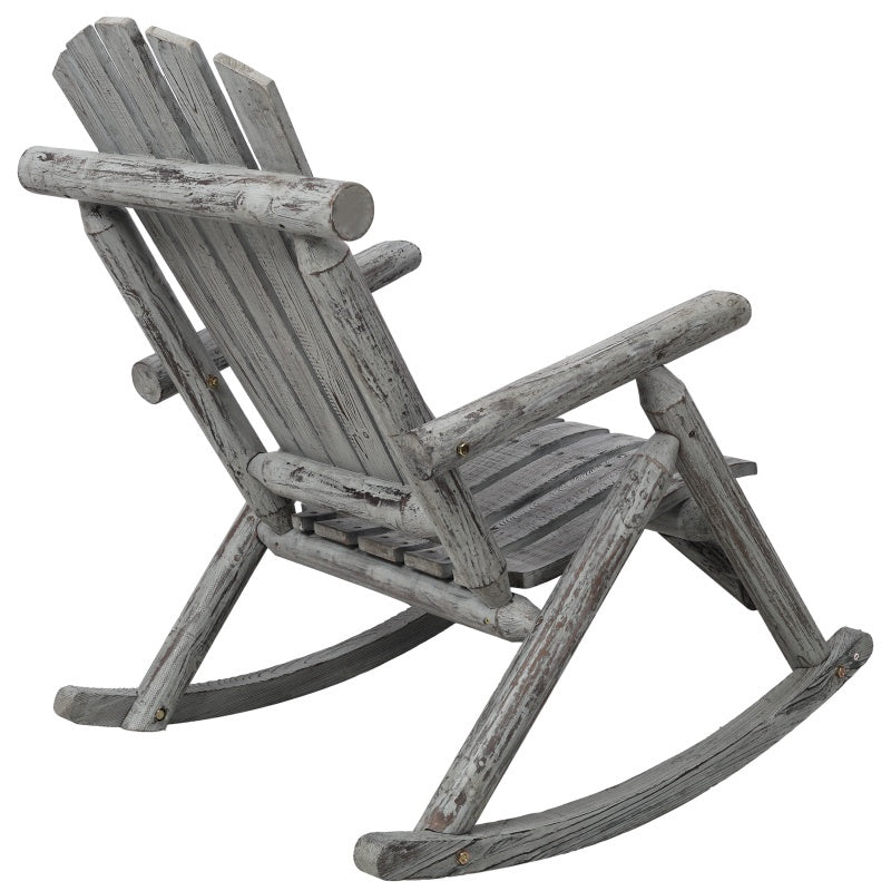 Wooden Porch Rocking Chair, Durable Wooden Porch Rocking Chair, Cedar Rocking Chair. - Outdoor Chilling