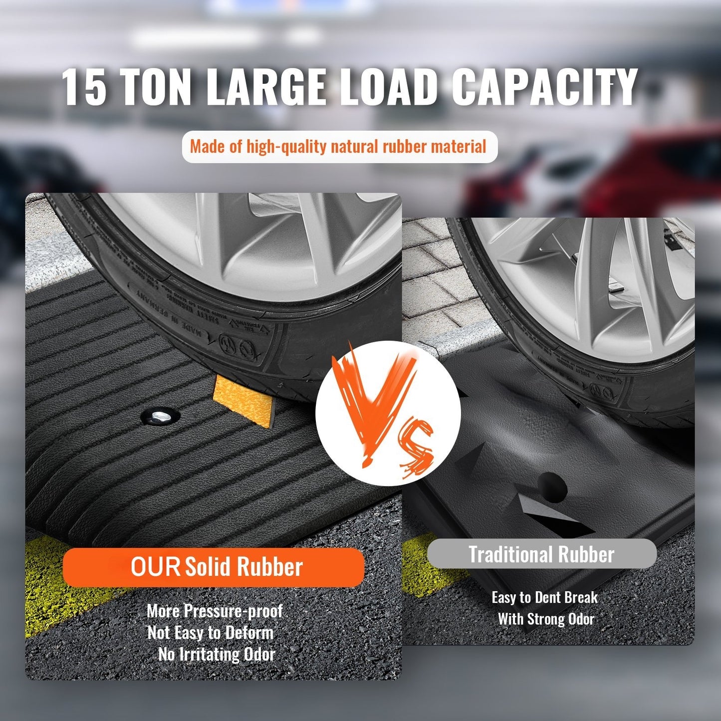 Upgraded 3inch Natural Rubber Threshold Ramp - Heavyduty Anti Slip Design With Single Drain Sink Supports Up To 33000 Pounds, Not Available On Weekends, Banned From Amazon