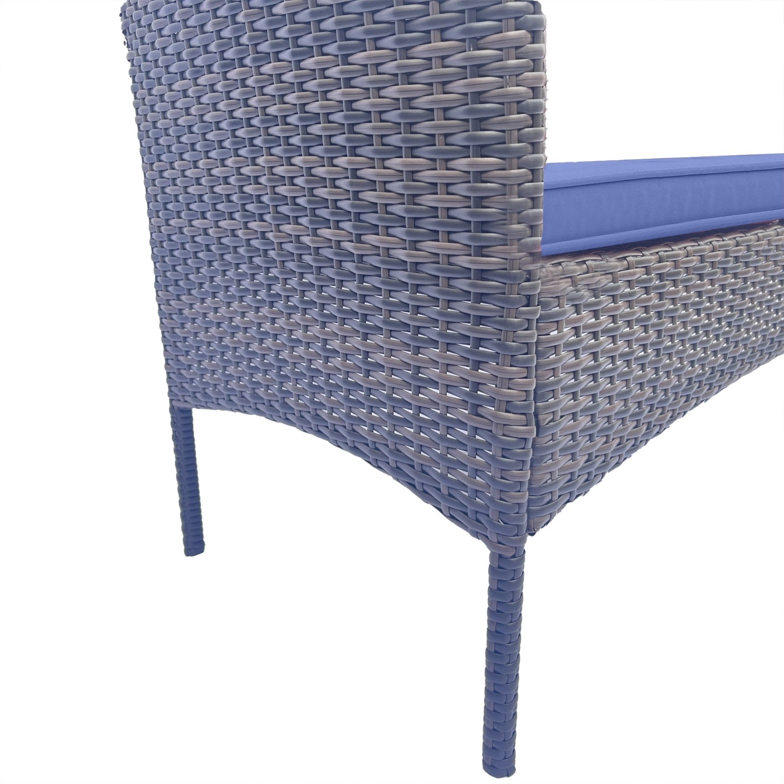 Wicker Patio Conversation Furniture Set, Outdoor Furniture Set With Removable Cushions & Table, Temp - Outdoor Chilling