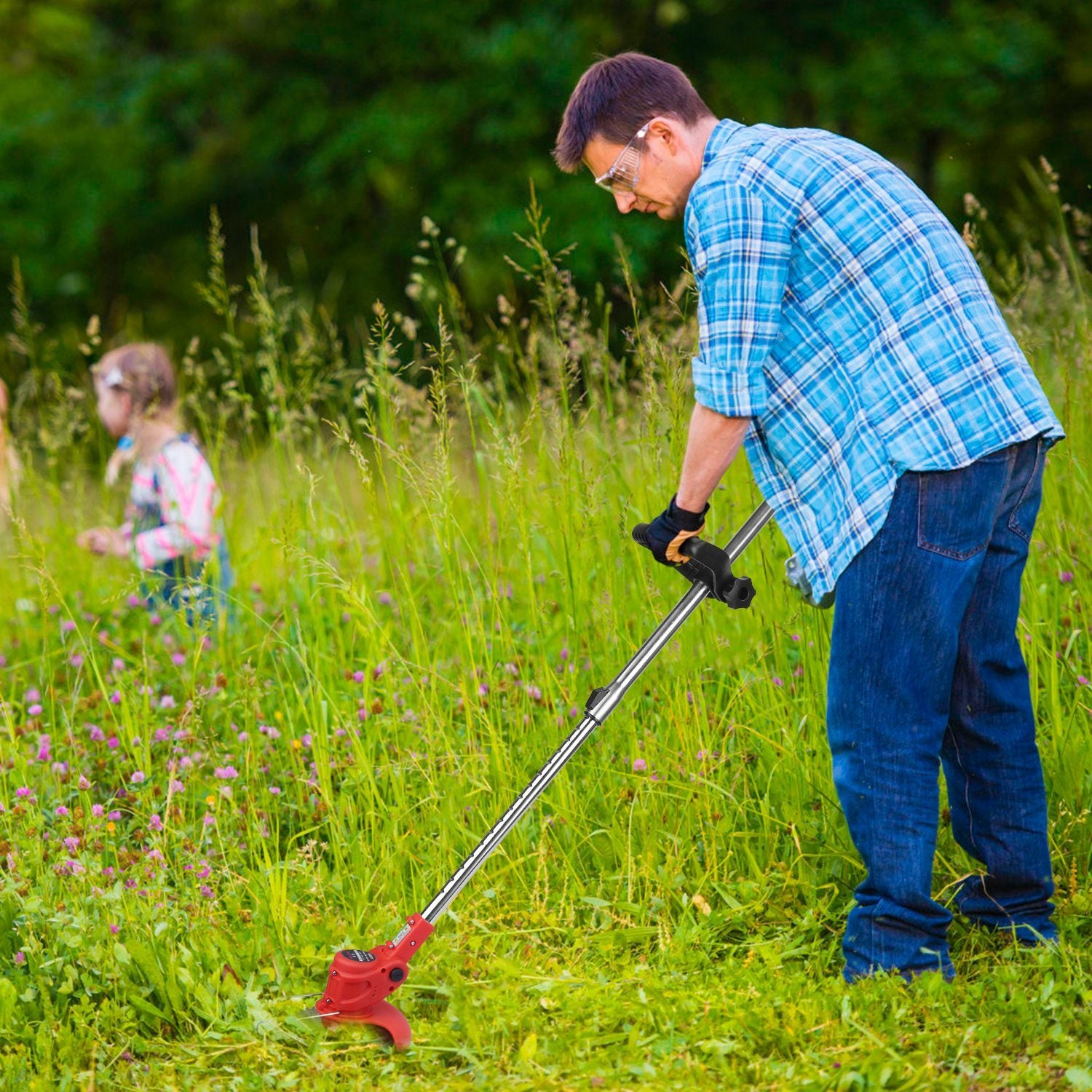 Adjustable Telescopic Weed Trimmer - Outdoor Chilling