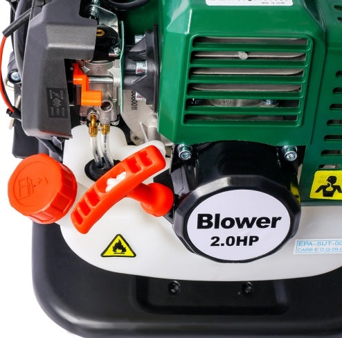 OSAKAPRO 52CC 2-Cycle Gas Backpack Leaf Blower With Extension Tube, green - Outdoor Chilling
