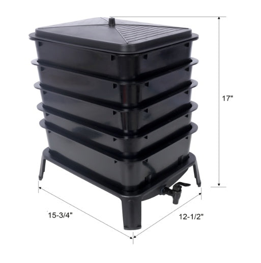 5-layer Worm Composting Bin - Outdoor Chilling