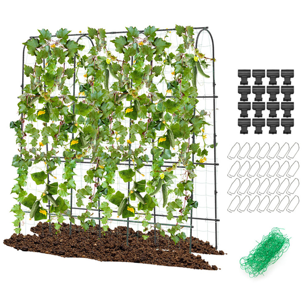71 X 71 Inch U-Shaped Tall Garden Arched Trellis For Climbing Plants - Outdoor Chilling