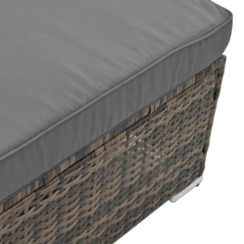 Patio Furniture, Outdoor Furniture, Seasonal PE Wicker Furniture, 4 Set Wicker Furniture With Tempered Glass Coffee Table - Outdoor Chilling