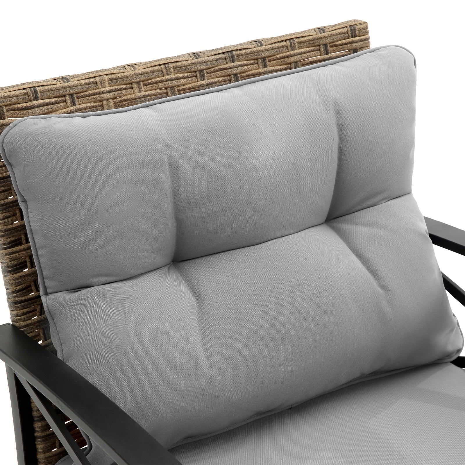 Patio 4Piece Sectional Sofa Set KD Rattan Wicker Outdoor Garden Furniture - Outdoor Chilling
