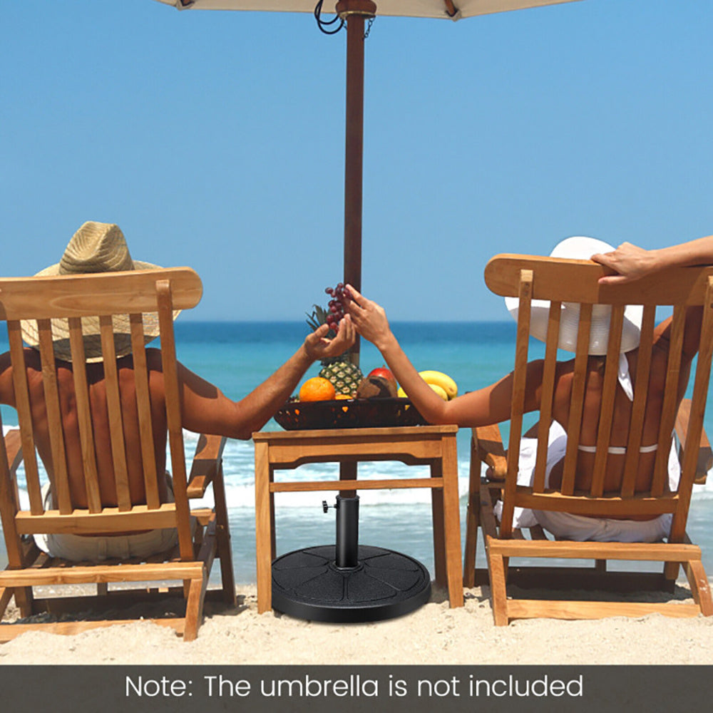31LBS 18 Inch Round Outdoor Umbrella Base - Outdoor Chilling