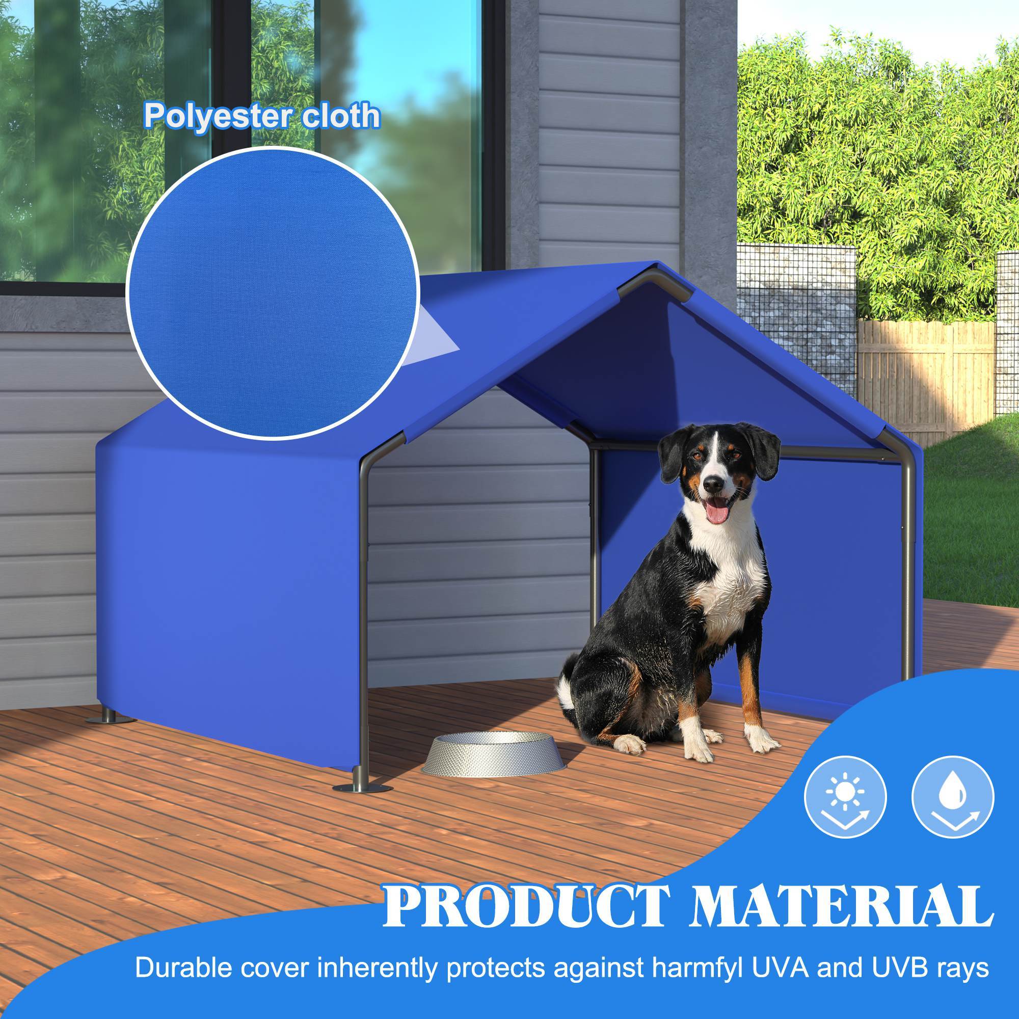 Dog Shade Shelter Outdoor Tent For Small Medium Dogs, Waterproof Sun Protection Pet House For Dogs, Small Animals And Livestock - Outdoor Chilling