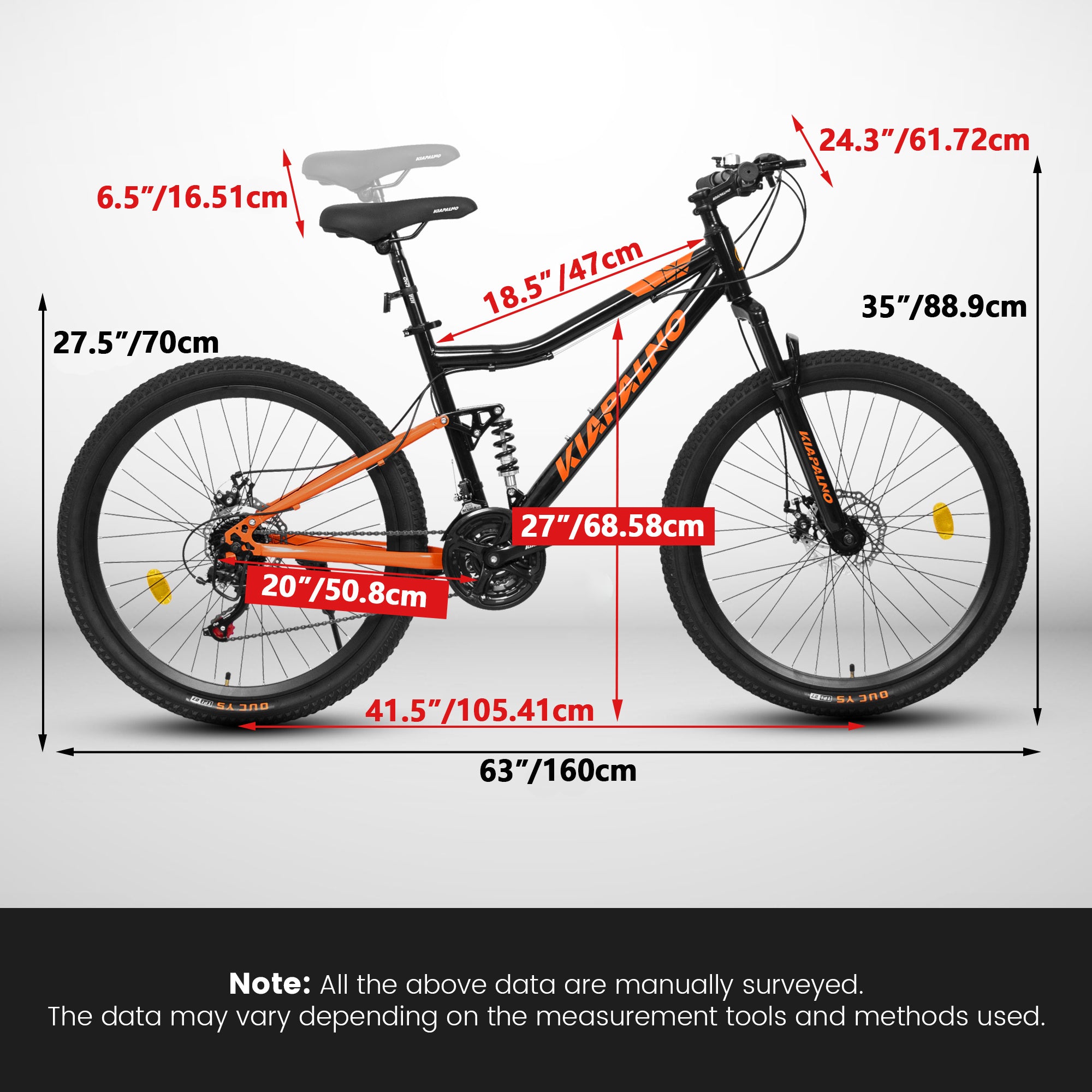 A26336-26 Inch Steel Frame Shock Fork Plus Shock Absorber 21-speed Unisex Mountain Bike - Outdoor Chilling