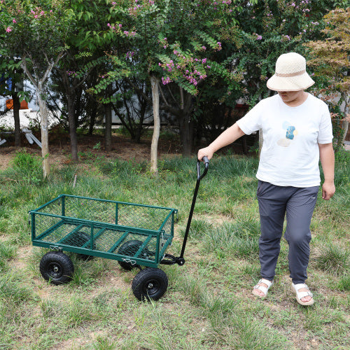 Wagon Cart Garden Cart Trucks Make It Easier To Transport Firewood Green