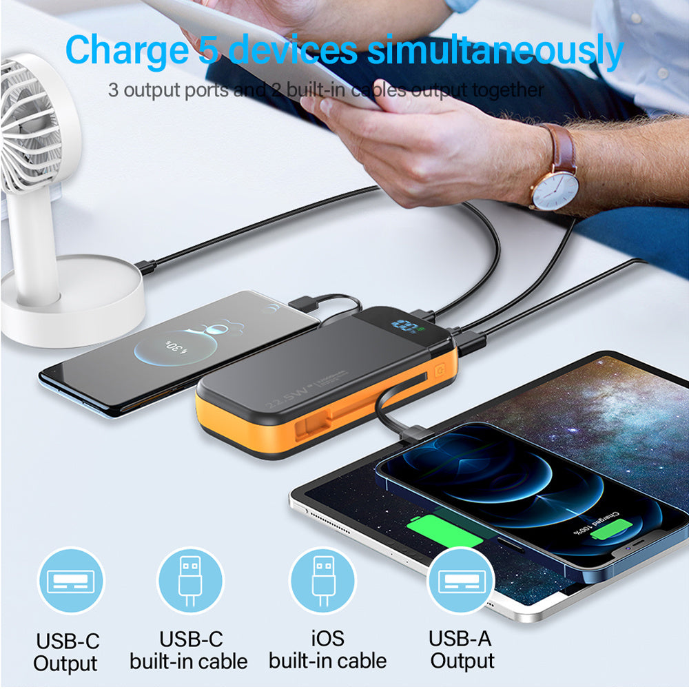 Comes With A 2-wire Digital Display Super Fast Charging Power Bank - Outdoor Chilling