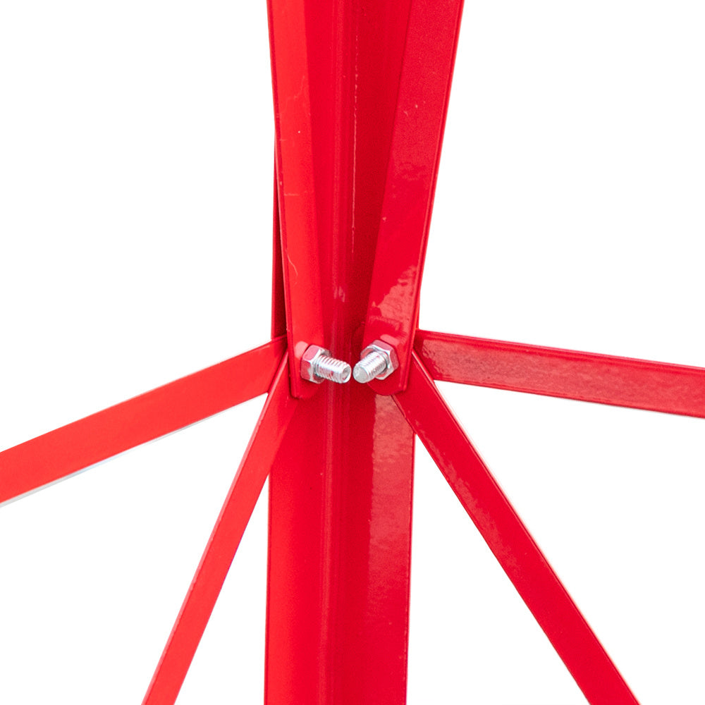 8FT Weather Resistant Yard Garden Windmill Red - Outdoor Chilling