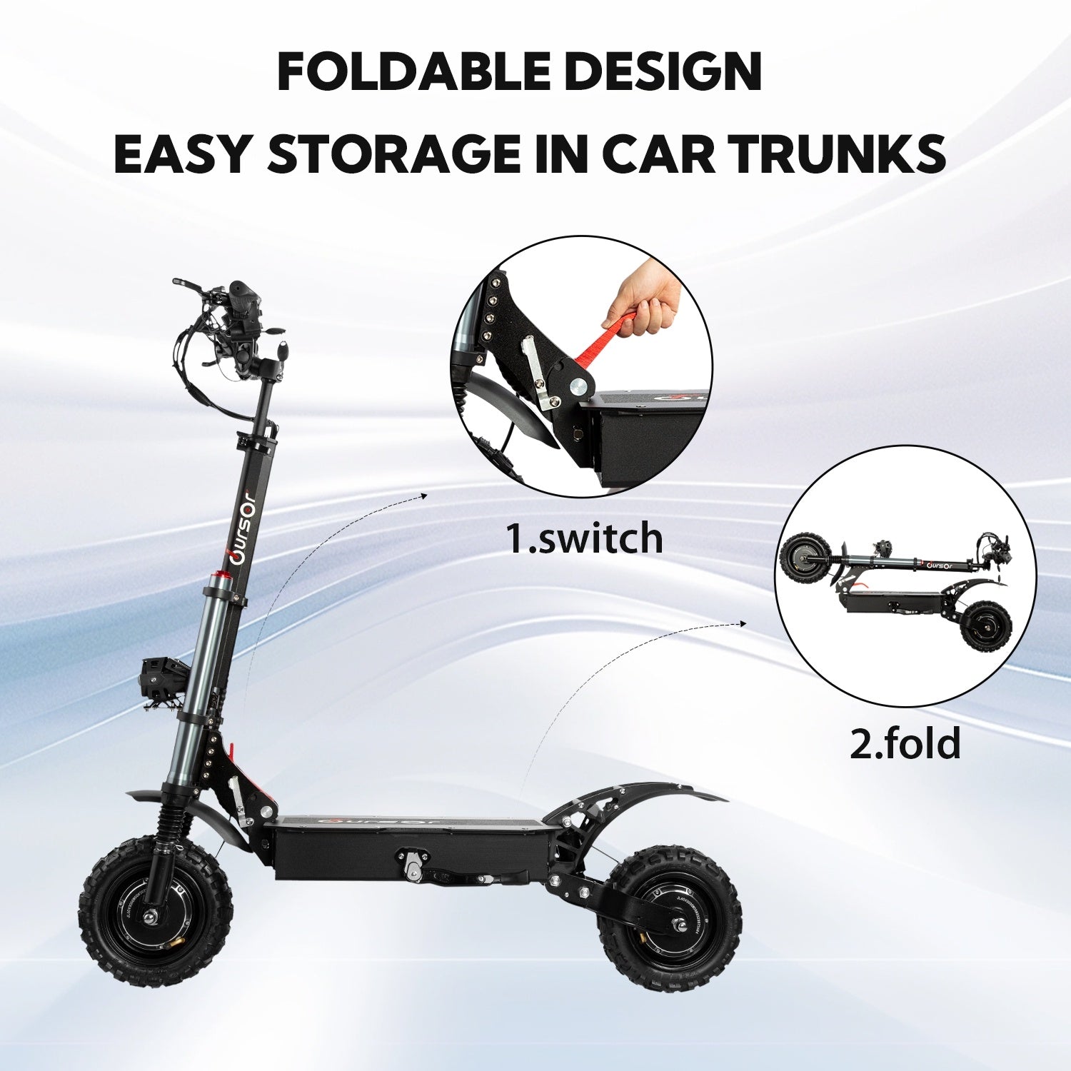 Electric Scooter With Seat, 6000W Power Dual Motor Top Speed 50MPH 60V 35Ah Battery 50 Miles Range, 11 Inch Off-Road Tires For Street Commuting And Limit Offroad - Outdoor Chilling