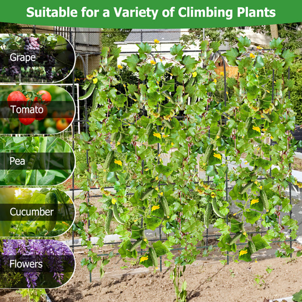 71 X 71 Inch U-Shaped Tall Garden Arched Trellis For Climbing Plants - Outdoor Chilling