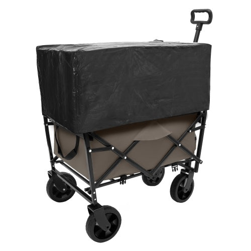Minimeetall Multi-use Bag,Collapsible Foldable Wagon Cart Beach Wagon Heavy Duty Utility Cart Utility Wagon Grocery Cart For For Camping 3pcs Plastic Liner Bag Cover , Olive Green - Outdoor Chilling