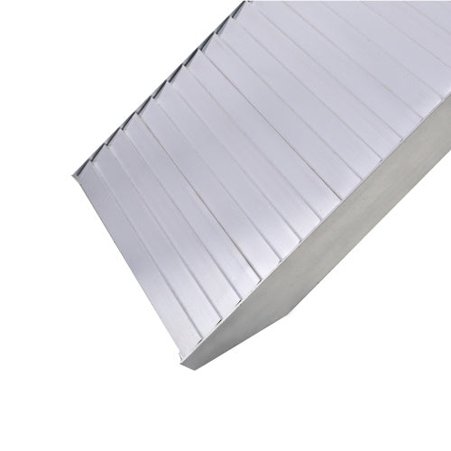 Truck Ramps, 80x12Portable Loading Ramps For Pickup Trucks 1500 LBS Capacity Aluminum Folding Ramps With Handle Buckle For ATVs, Snowblower, Lawn Mowers, UTVs, Bike, 2PCS, SILVER